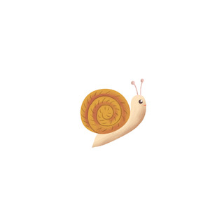 卡通蜗牛动物元素GIF动态图蜗牛元素